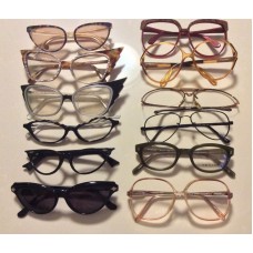 Lot of 12 Vintage Eyeglasses Frames Sir Winston La Roche Porsche LOZZA Dior more
